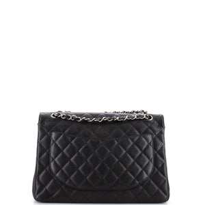 Classic Double Flap Bag Quilted Caviar Maxi