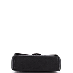 Classic Double Flap Bag Quilted Caviar Maxi