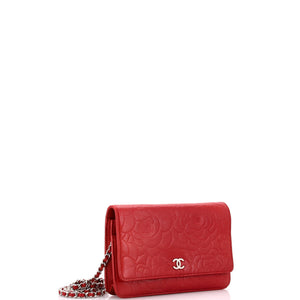 Wallet on Chain Camellia Lambskin