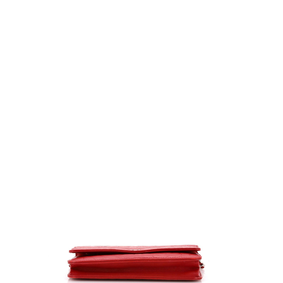 Wallet on Chain Camellia Lambskin