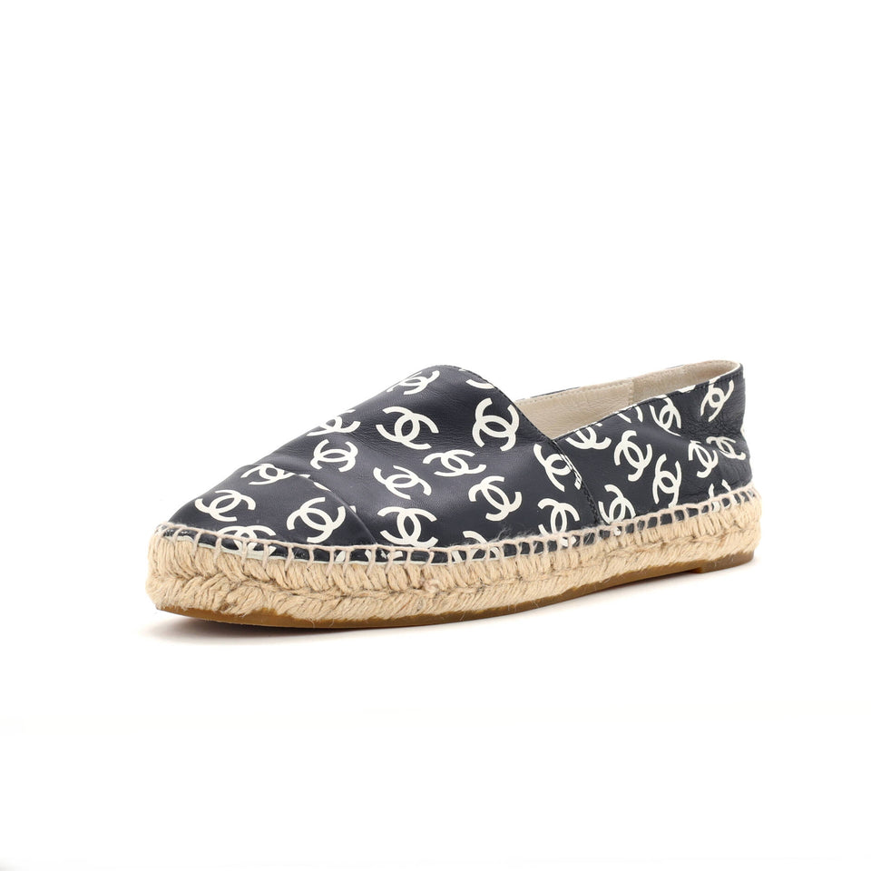 Women's All Over CC Cap Toe Espadrilles Printed Leather
