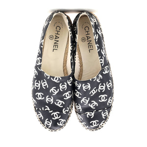 Women's All Over CC Cap Toe Espadrilles Printed Leather