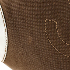 Vintage Olsen CC Chain Tote Canvas with Leather Medium