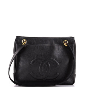 Vintage Front Pocket Tote Caviar Medium