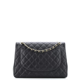Classic Double Flap Bag Quilted Caviar Maxi