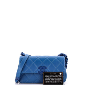 My Everything Flap Bag Quilted Caviar Small