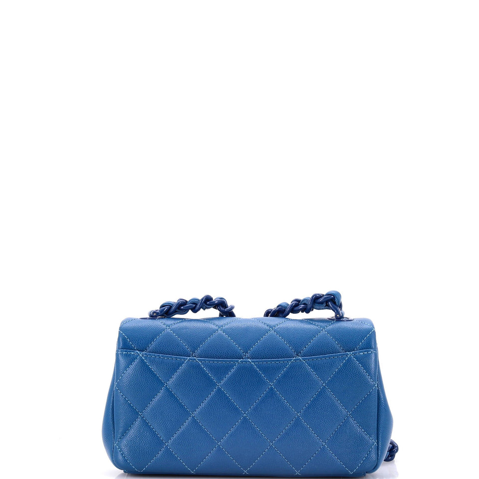 My Everything Flap Bag Quilted Caviar Small