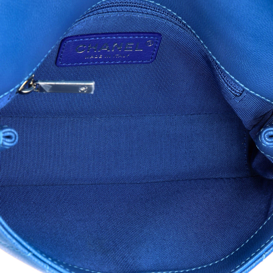 My Everything Flap Bag Quilted Caviar Small