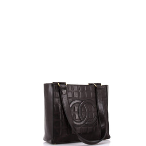 Chocolate Bar CC Tote Quilted Leather Small