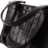 Chocolate Bar CC Tote Quilted Leather Small