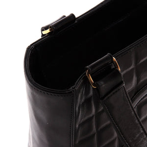 Chocolate Bar CC Tote Quilted Leather Small