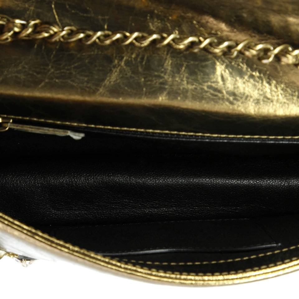 Convertible Gabrielle Flap Bag Embellished Lambskin Small