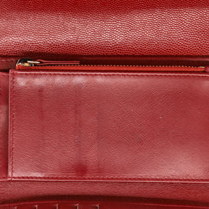Golden Class Flap Wallet Quilted Caviar Small