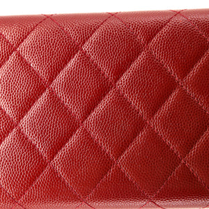 Golden Class Flap Wallet Quilted Caviar Small