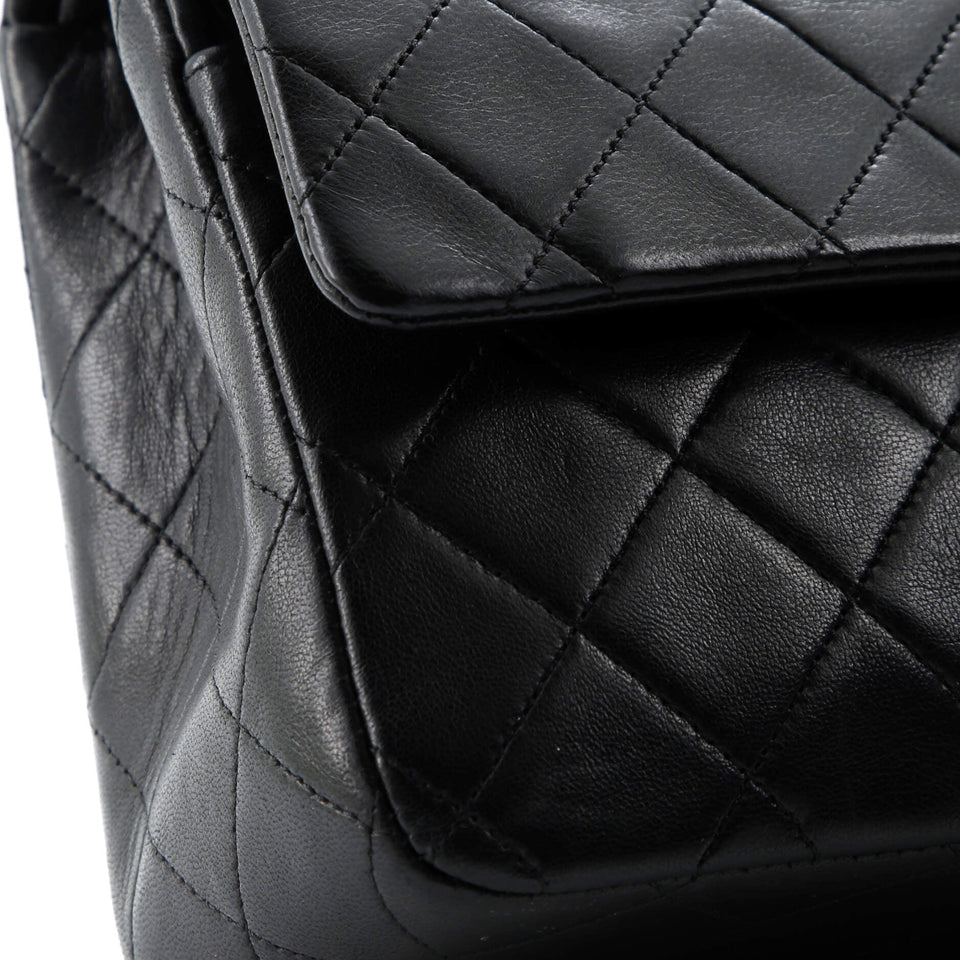Vintage Classic Double Flap Bag Quilted Lambskin Medium