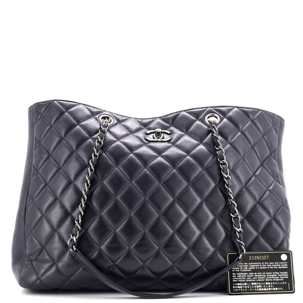 Classic CC Shopping Tote Quilted Calfskin Large