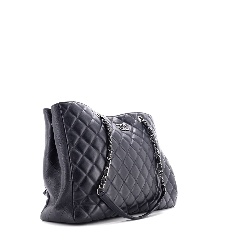 Classic CC Shopping Tote Quilted Calfskin Large
