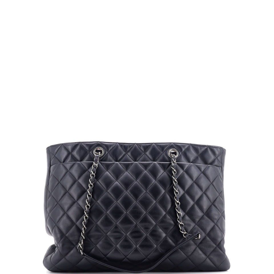 Classic CC Shopping Tote Quilted Calfskin Large