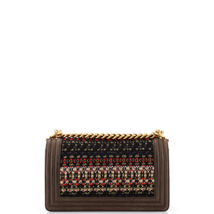 Boy Flap Bag Quilted Tweed Old Medium