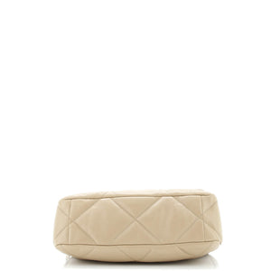 19 Flap Bag Quilted Leather Large