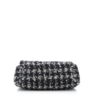 19 Flap Bag Quilted Tweed Maxi