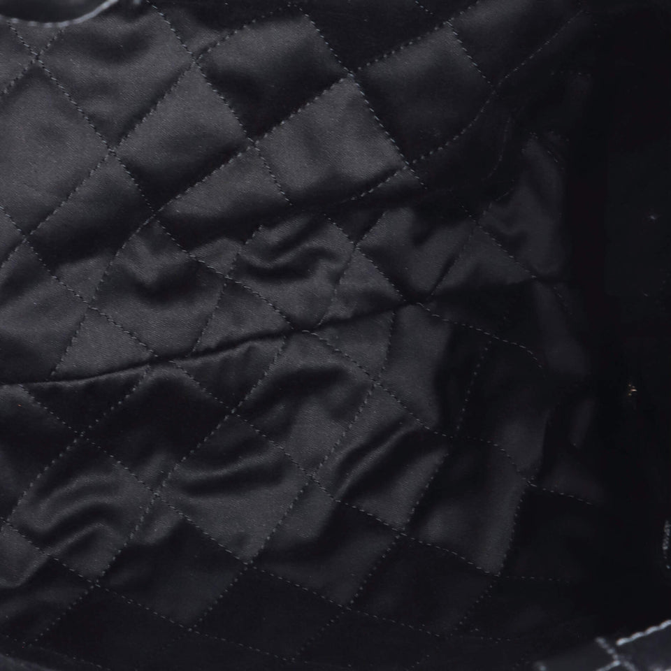 So Black 22 Chain Backpack Quilted Calfskin Large