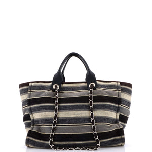 Deauville Tote Stripe Canvas Medium