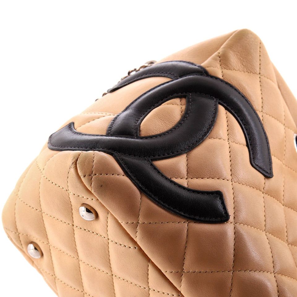 Cambon Bowler Bag Quilted Leather Medium