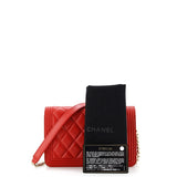 Boy Wallet on Chain Quilted Lambskin