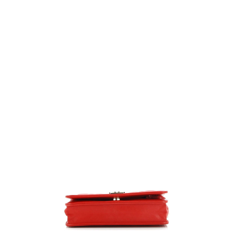 Boy Wallet on Chain Quilted Lambskin