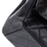 Classic Double Flap Bag Quilted Caviar Maxi