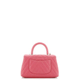 Coco Top Handle Bag Chevron Caviar with Lizard Embossed Handle Mini