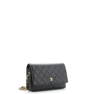 Wallet on Chain Quilted Caviar