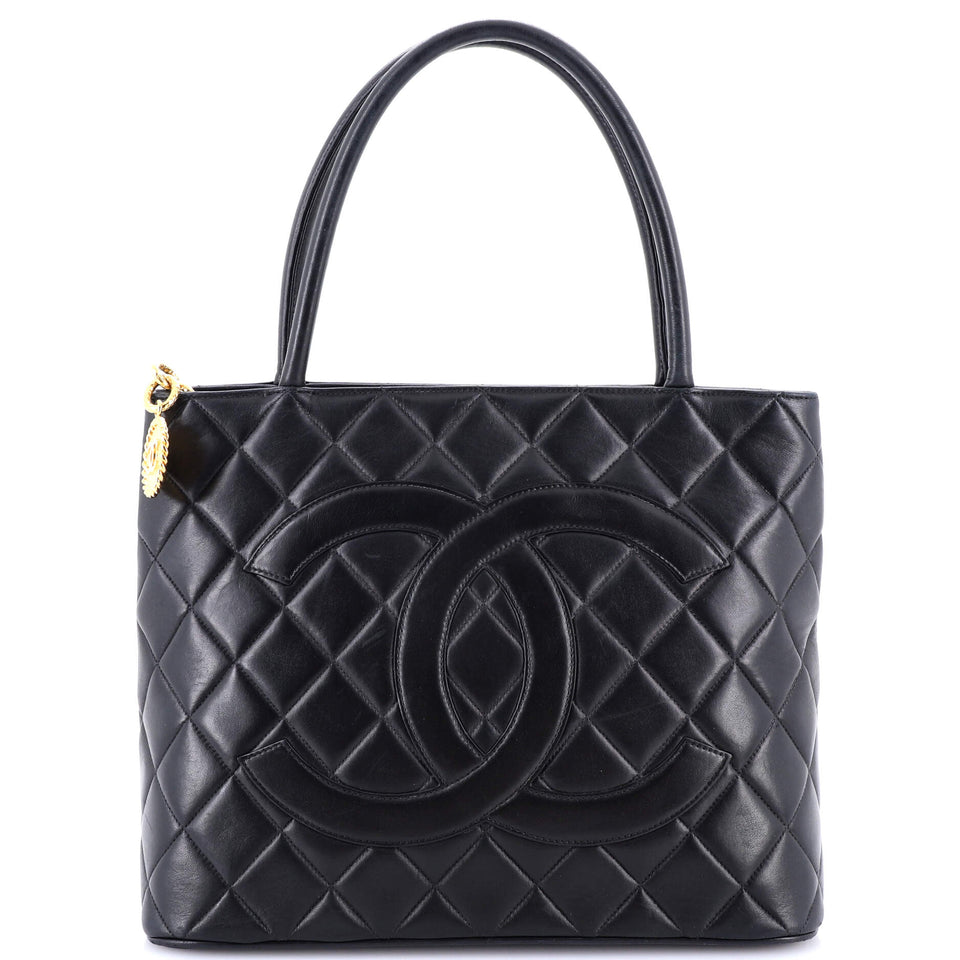 Medallion Tote Quilted Lambskin