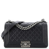 Boy Flap Bag Quilted Calfskin Old Medium