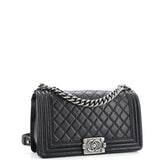 Boy Flap Bag Quilted Calfskin Old Medium