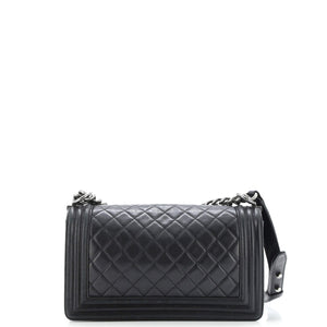 Boy Flap Bag Quilted Calfskin Old Medium