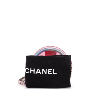 Filigree Round Clutch with Chain PVC with Lambskin Mini