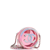 Filigree Round Clutch with Chain PVC with Lambskin Mini