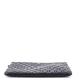 O Case Clutch Quilted Caviar Large