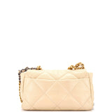 19 Flap Bag Quilted Leather Large