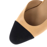Women's Cap Toe CC Slingback Flats Leather