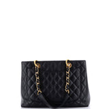 Grand Shopping Tote Quilted Caviar