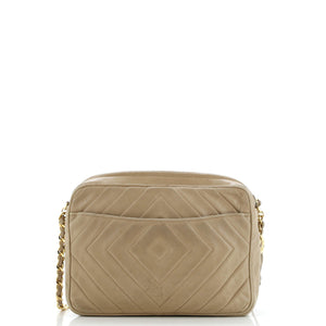 Vintage Diamond CC Camera Bag Chevron Lambskin Medium