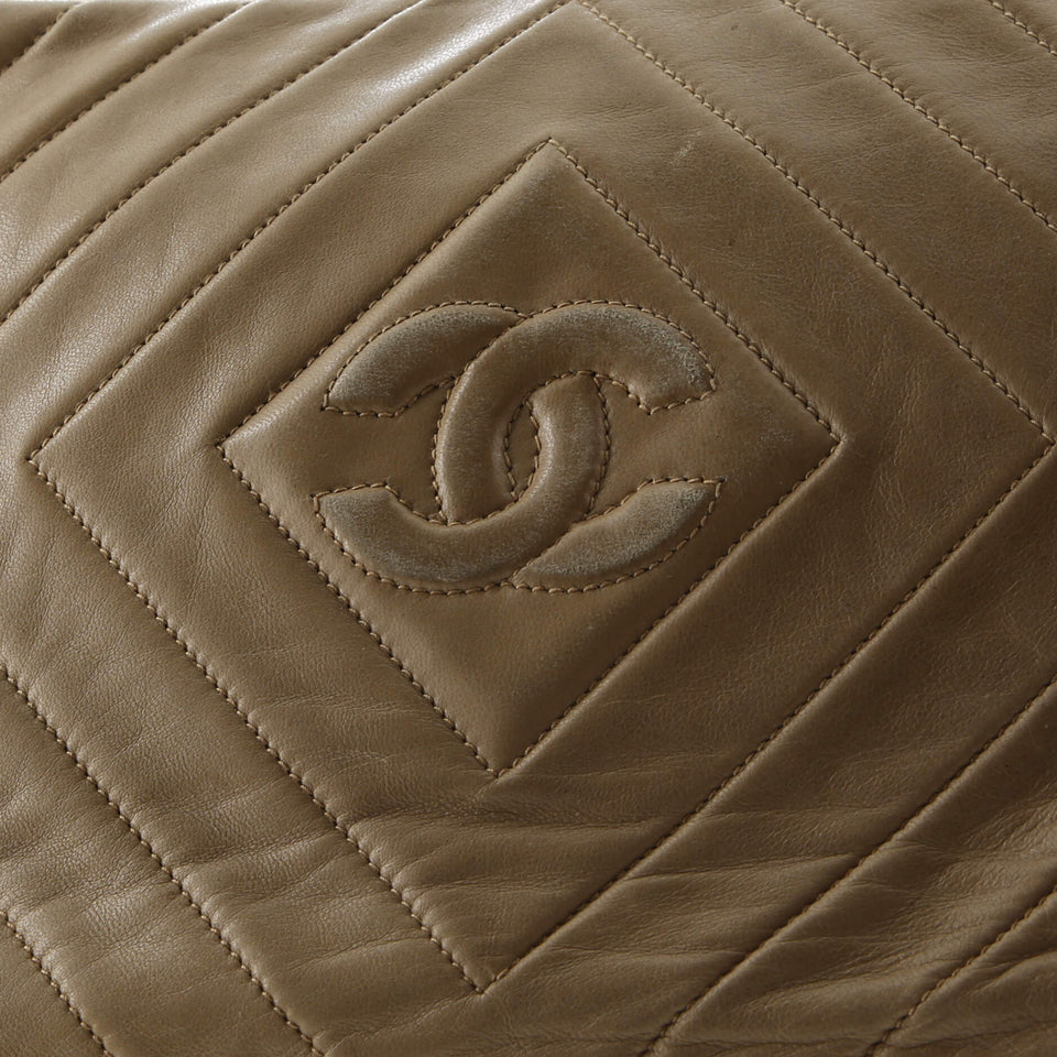 Vintage Diamond CC Camera Bag Chevron Lambskin Medium