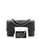 Classic Double Flap Bag Chevron Caviar Medium