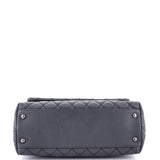 Coco Top Handle Bag Quilted Caviar Small