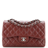 Classic Double Flap Bag Quilted Caviar Jumbo