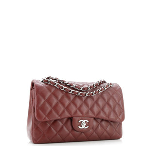 Classic Double Flap Bag Quilted Caviar Jumbo
