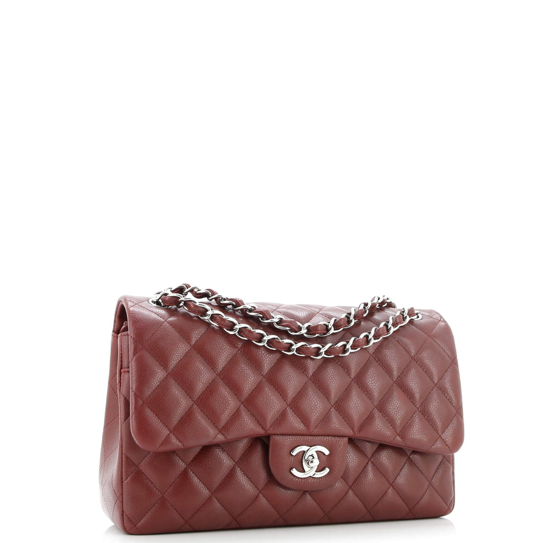 Classic Double Flap Bag Quilted Caviar Jumbo